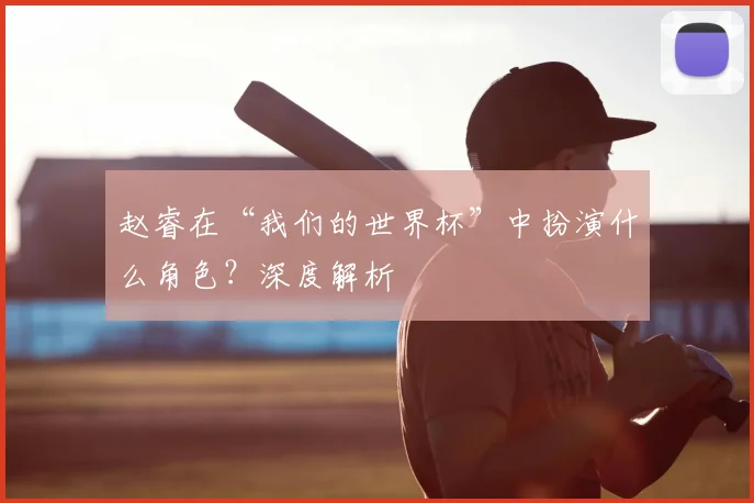 赵睿在“我们的世界杯”中扮演什么角色?深度解析